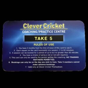Take 5 - Personal Cricket Coaching
